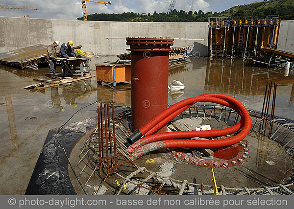 Station d'puration de Sclessin en construction